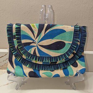 Vera Bradley large canvas clutch. NWT!